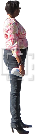 Parent Category - Woman Profile Standing Png (450x450), Png Download