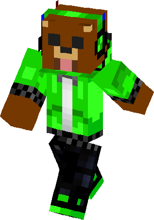 Gangster Bear Skin - Gangster Bear Minecraft Skin (317x453), Png Download