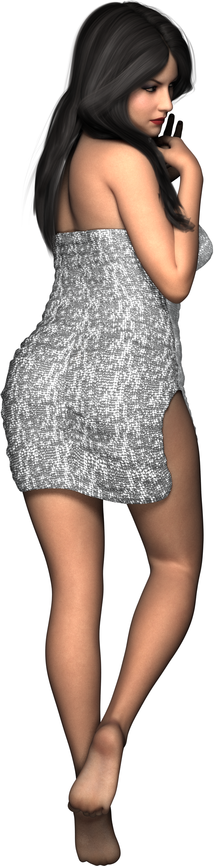 Woman Standing Pose 3d Render 1264274 - Woman Modle Standing Pose (2318x3000), Png Download