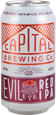 Beer Capital Brewing Co Evil Eye Red Ipa - Capital Brewing Co Evil Eye Red Ipa X 24 (300x475), Png Download