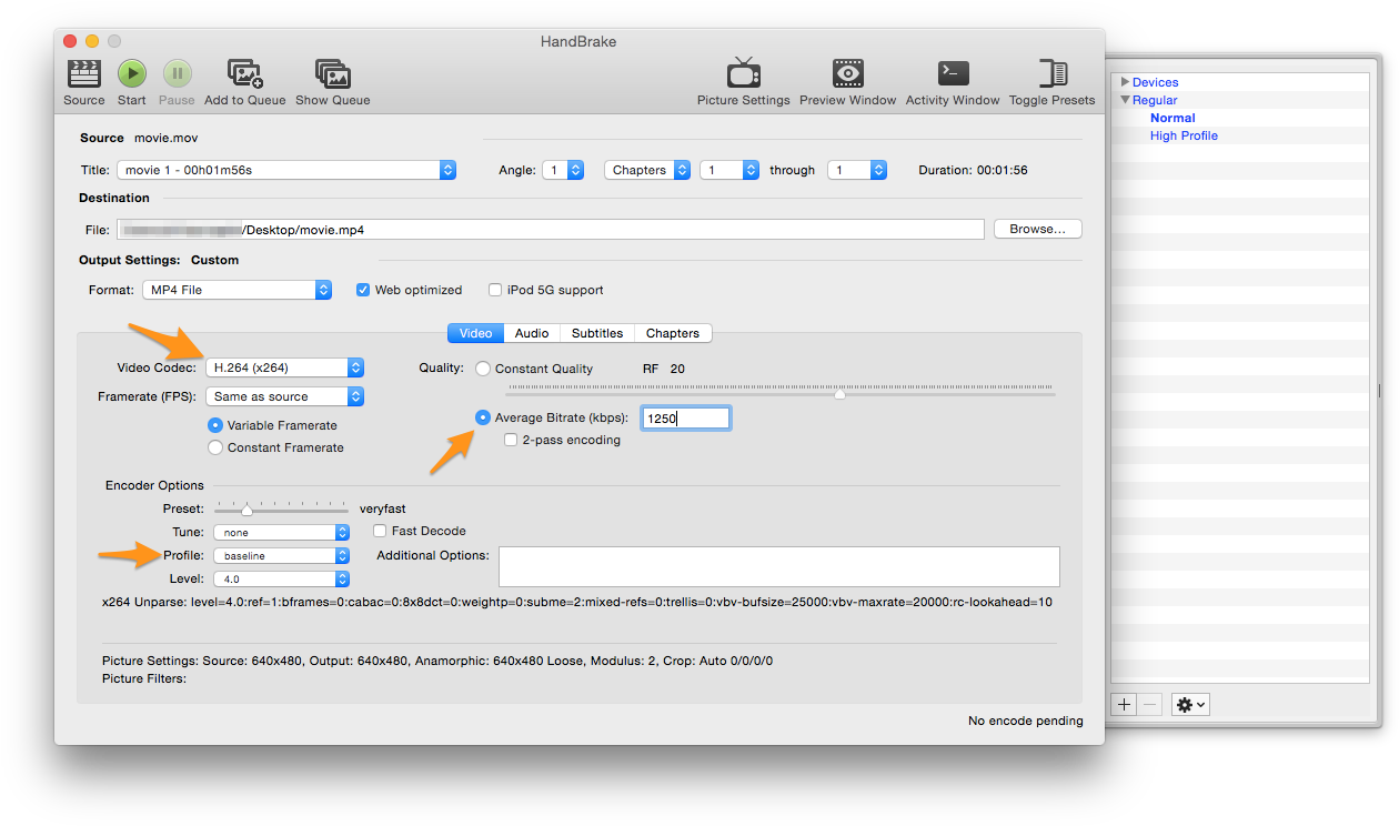 For Overlay Videos Use H - Handbrake (1269x757), Png Download