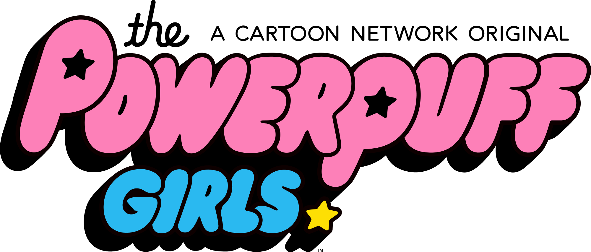 Open - Powerpuff Girls Logo (2000x853), Png Download