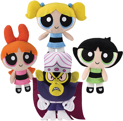 Powerpuff Girls Assortment - Powerpuff Girls Plush Png (416x394), Png Download