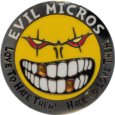 2015 Funny Face Evil Micros- Nickel Le - Compte Nickel (500x500), Png Download