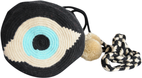 Shop Mariya Mini Evil Eye Mochila - Knit Cap (600x398), Png Download