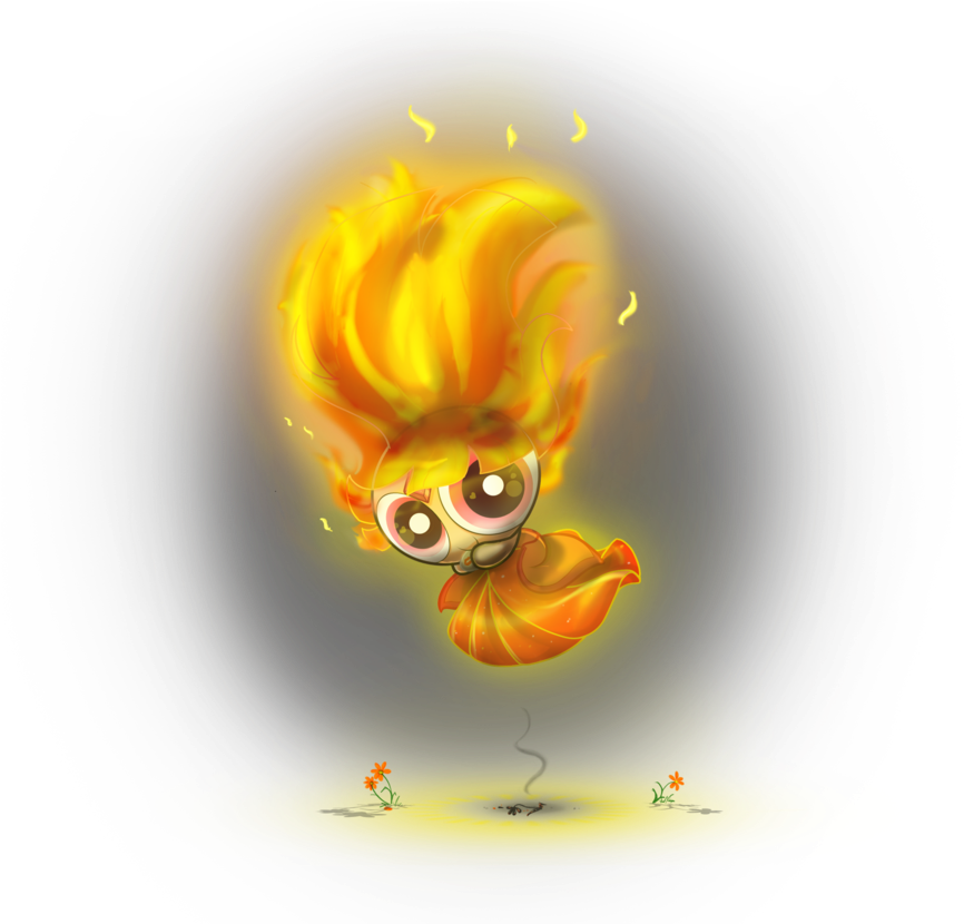 Freeuse Download Ce Blossom As Flame Princess By Itbluebeadti - Illustration (900x877), Png Download