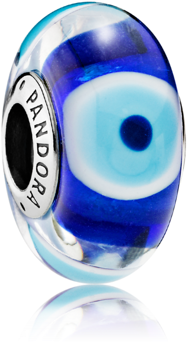 Pandora Silver Charm With Dark Blue Turquoise - Pandora Arabic Love Hearts (1000x1000), Png Download
