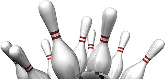 Bowling Strike (562x262), Png Download