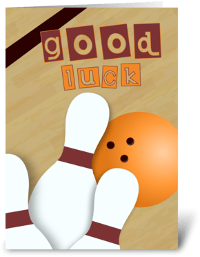 Let The Luck Roll - Good Luck Bowling (350x396), Png Download
