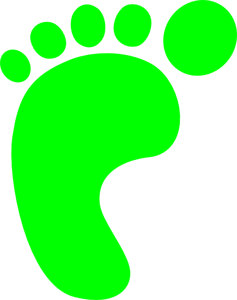 How To Set Use Girl Footprint Clipart (468x593), Png Download