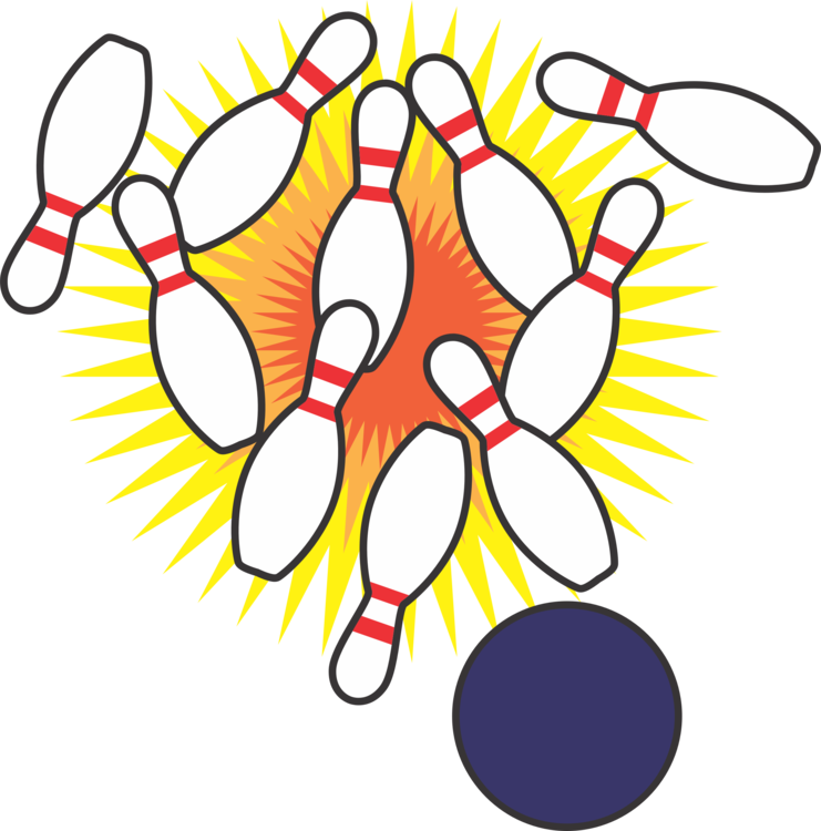 Ten-pin Bowling Bowling Pin Bowling Balls - ボーリング イラスト フリー (741x750), Png Download