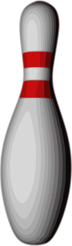Bowling Pin Clip Art (236x800), Png Download