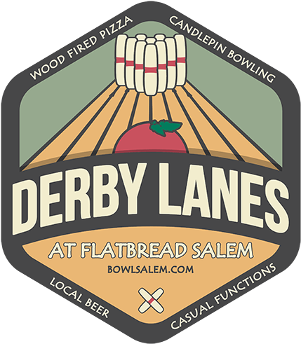 Derby Lanes Full Color Website - Derby Lanes At Flatbread Salem (500x500), Png Download