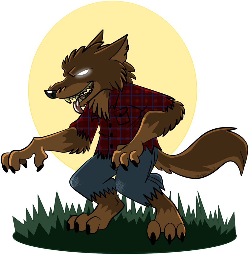 Cartoon Werewolf Png - Werewolf Clipart Free (813x830), Png Download