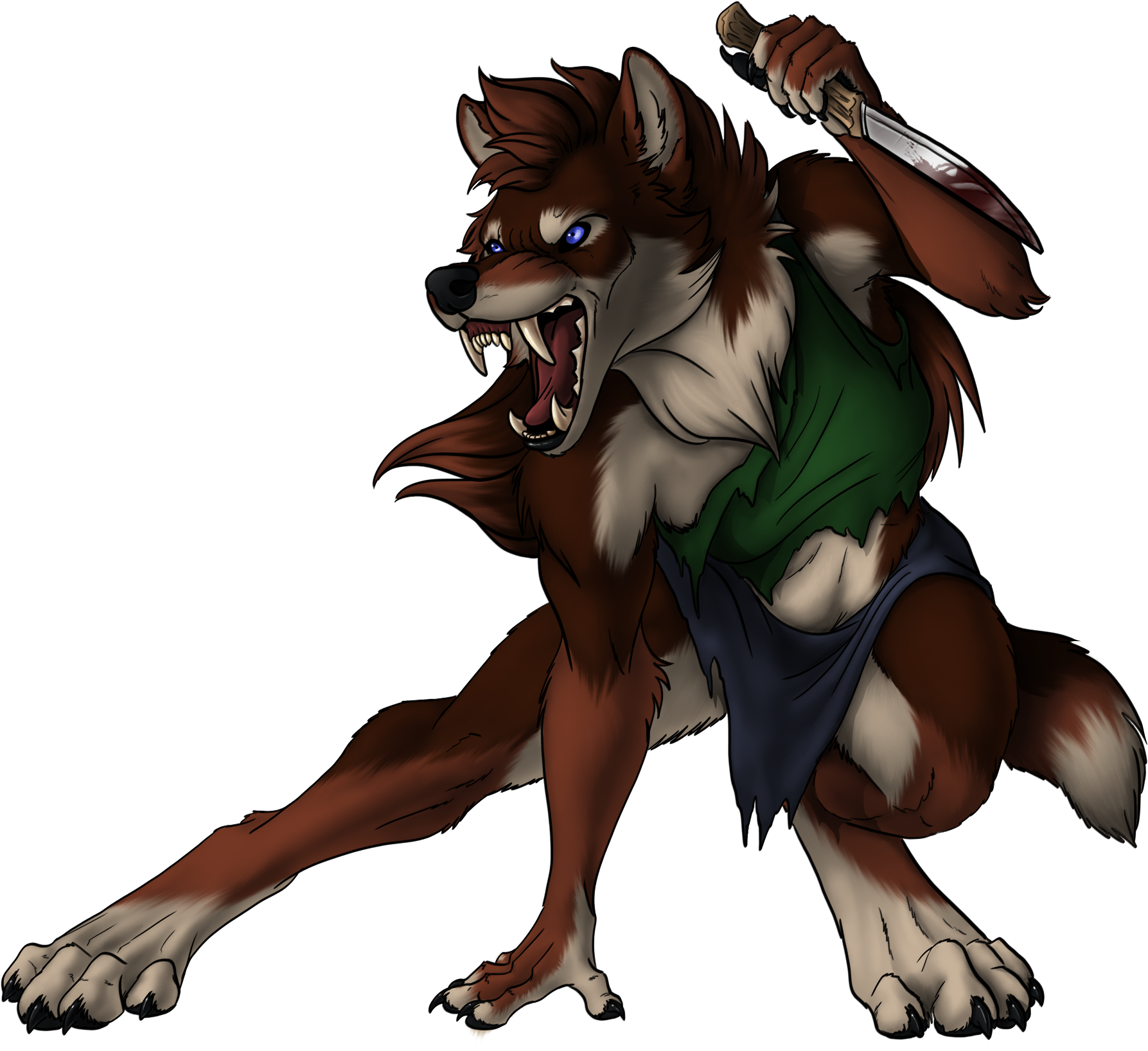 Lindsey Werewolf - Werewolf Transparent (2000x1750), Png Download