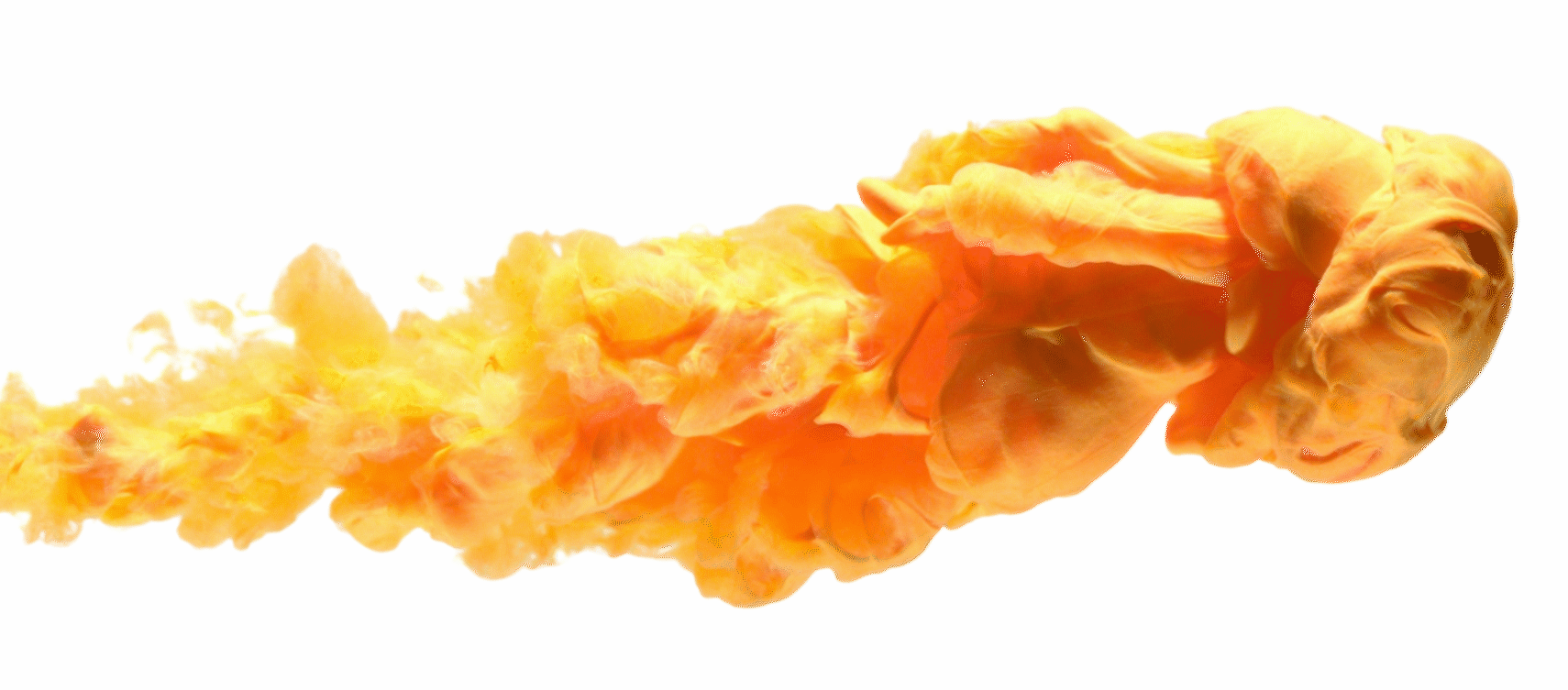 Haze Cartoon Hand Painted Yellow Floating Transprent - Smoke Png (1710x753), Png Download