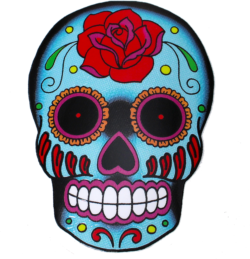 Draw A Mexican Skull (900x900), Png Download