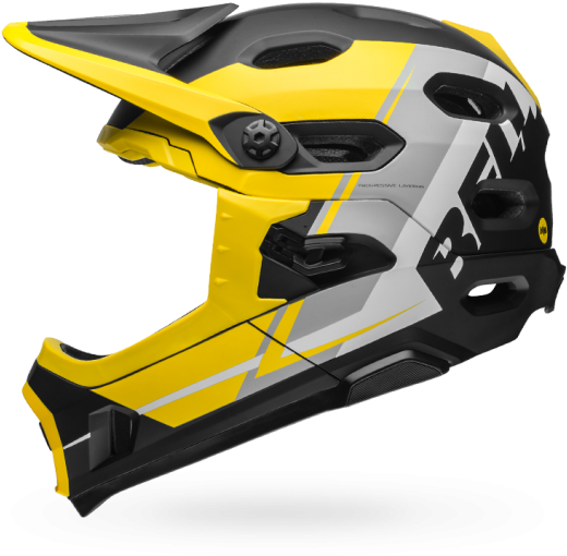 Yellow Smoke Black - Bell Mtb Helmet 2018 (540x540), Png Download