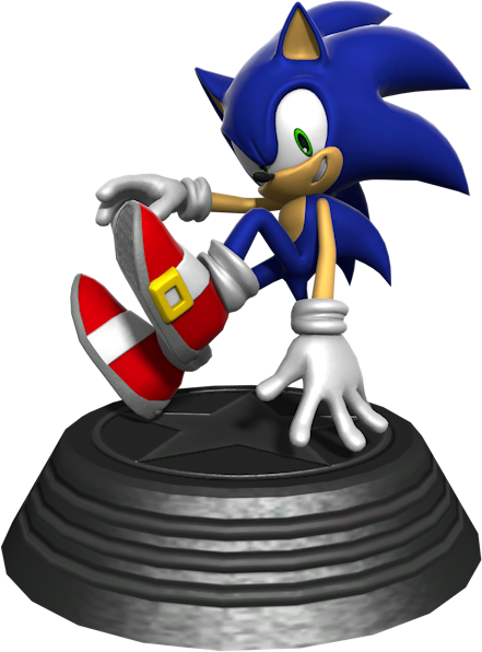 Sonic Generations Sonic Statue - Sonic Statue (441x596), Png Download