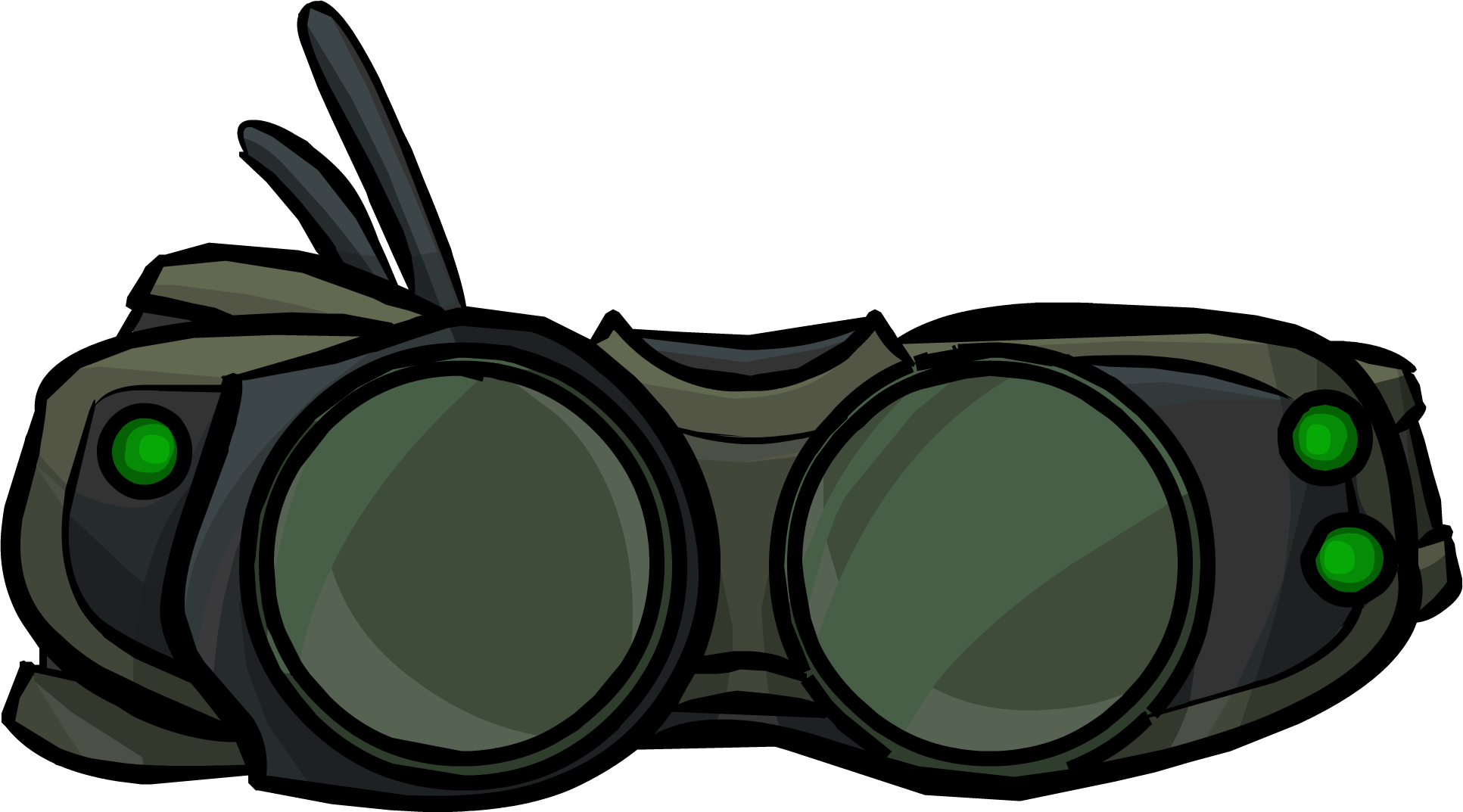 Smoke Goggles - Club Penguin Operation Blackout Goggles (1933x1073), Png Download
