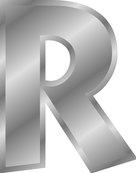 The Art Effect Of The Alphabet R Editing - Letter R In Gold (462x588), Png Download
