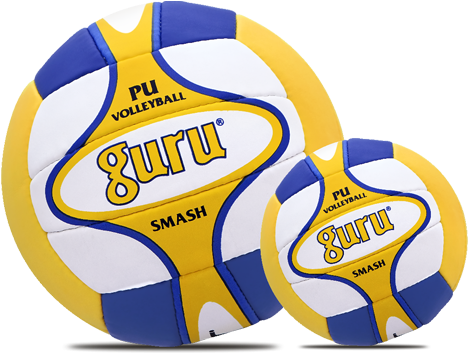 Details Of Guru Smash Volley Ball Pu - Volleyball (500x395), Png Download