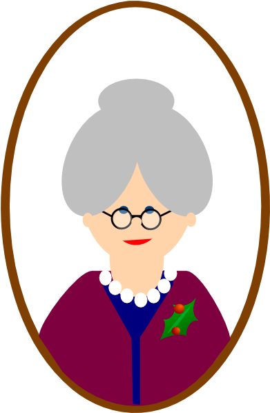 Grandmother Clip Art - Desenho De Rosto De Vovó (492x595), Png Download