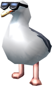 Too Cool Seagull - Portable Network Graphics (420x420), Png Download