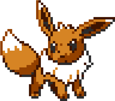 Eevee - Eevee Pixel (590x500), Png Download