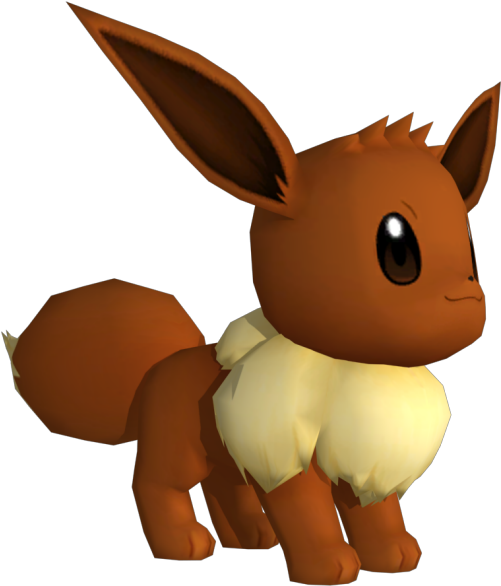 Download Zip Archive - Pokepark 2 Eevee Model (750x650), Png Download