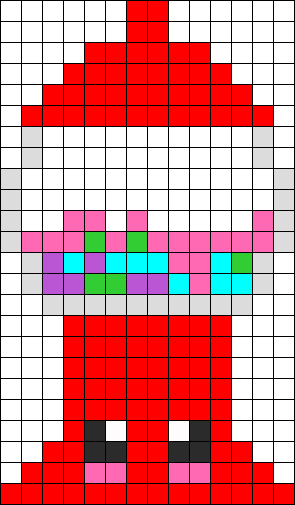 Gumball Machine Perler Bead Pattern / Bead Sprite - Gumball Machine Perler Beads (295x505), Png Download