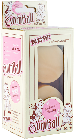 Gumball Toe Stops New Design - Gumball Toe Stops - Long Stem Gum Ball Roller Derby (442x663), Png Download