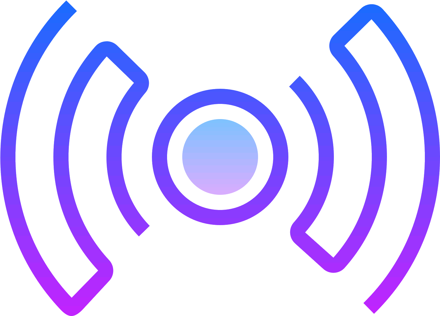 There Is A Small Circle In The Center And On Either - Icon (1600x1600), Png Download