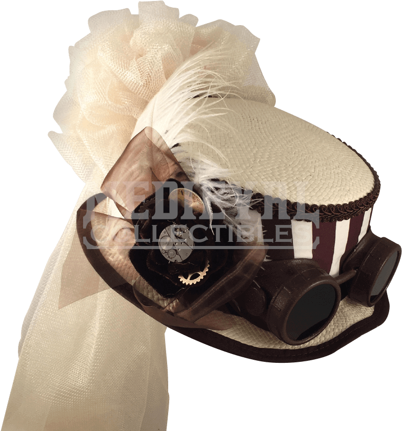 Steampunk Featherstone Straw Hat (841x841), Png Download