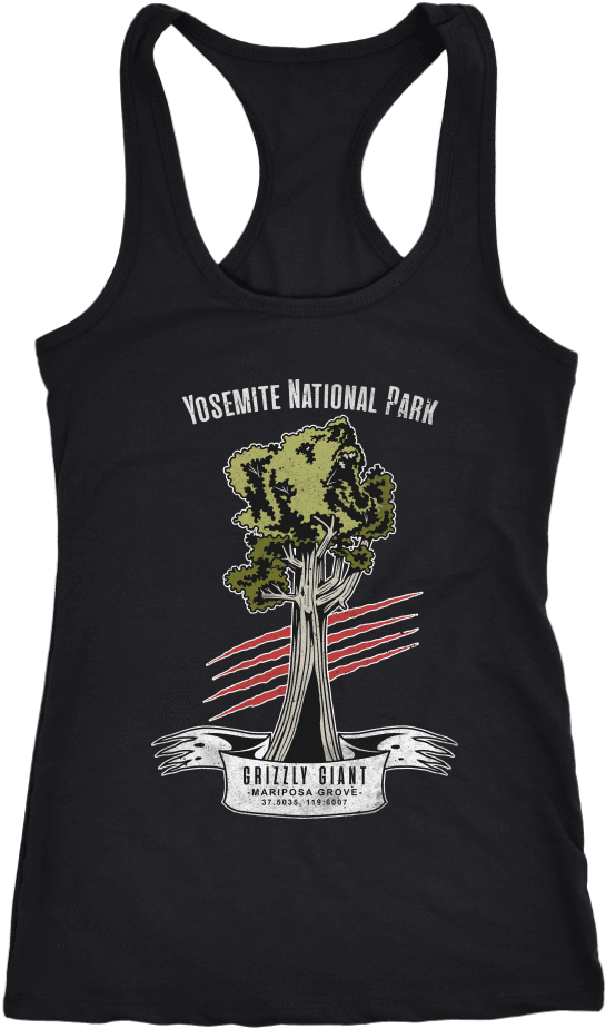 Color Splash Yosemite Grizzly Giant Tree Tank - Only Bs I Need Is Bags (1024x1024), Png Download