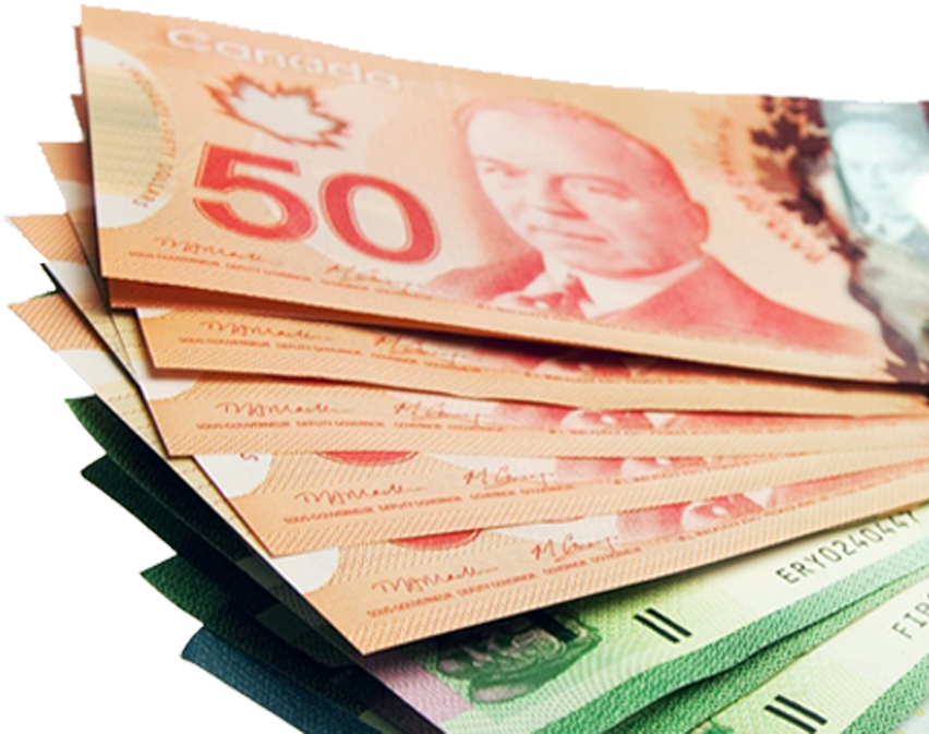 Dollars - Canada Loans (851x679), Png Download