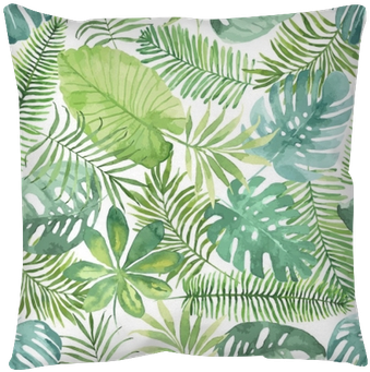 Tropical Seamless Pattern With Leaves - Tropical Watercolor Page Background (400x400), Png Download