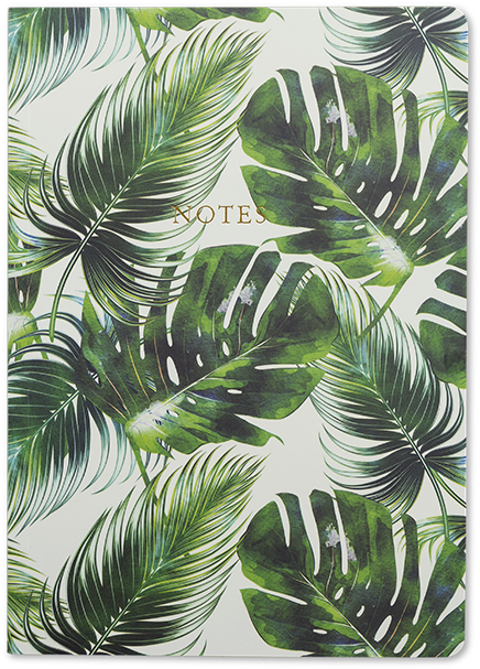 A5 Notebook - Tropical Leaf Diary 2019 (800x800), Png Download