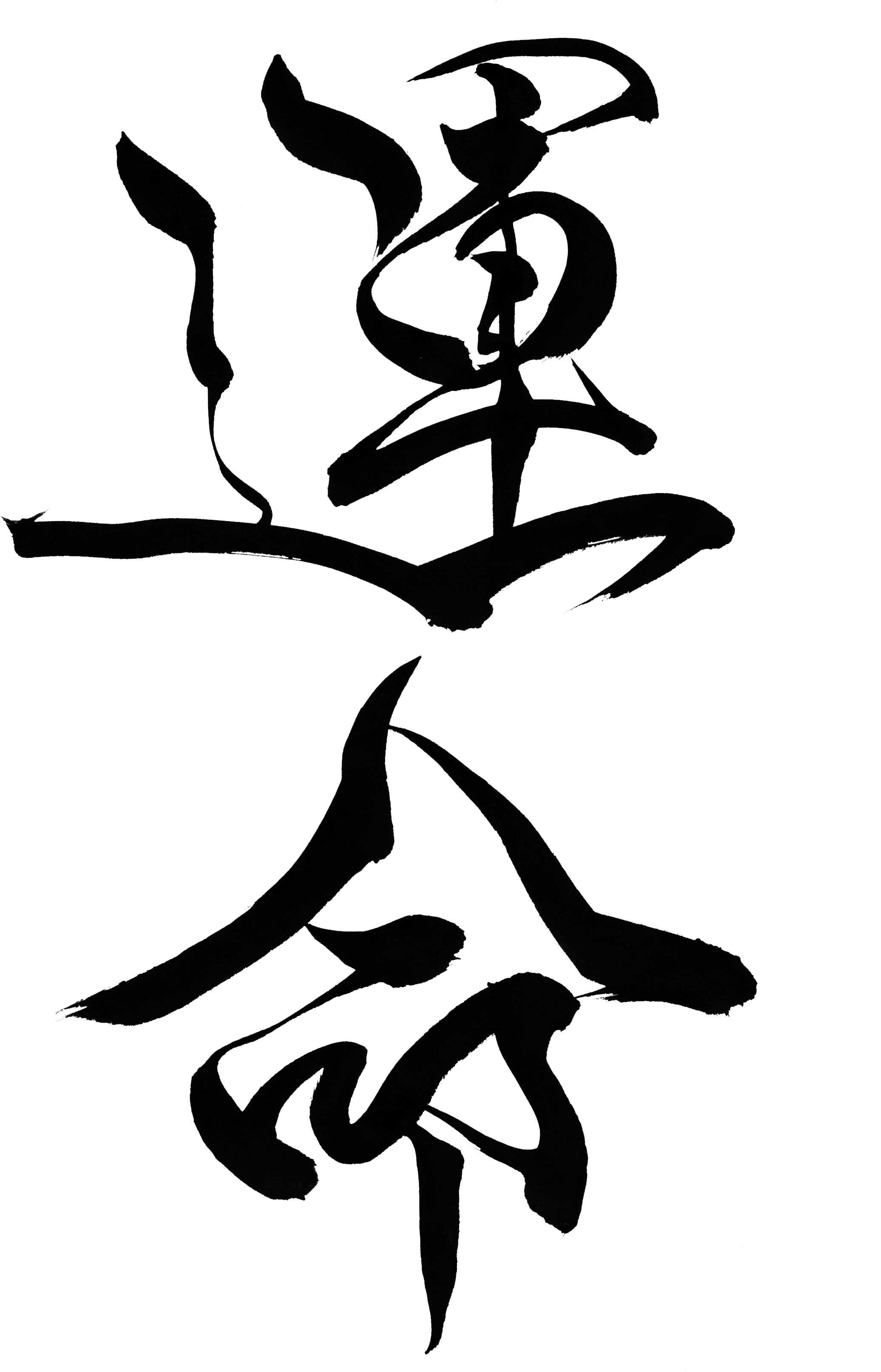 Destiny "unmei" - Japanese Calligraphy (2550x3506), Png Download