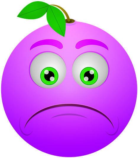 Smiley, Berry, Sad, Frown, Icon - Smiley (640x640), Png Download