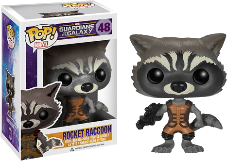 Guardians Of The Galaxy Funko Pop Rocket Raccoon - Rocket Raccoon Funko Pop (467x332), Png Download
