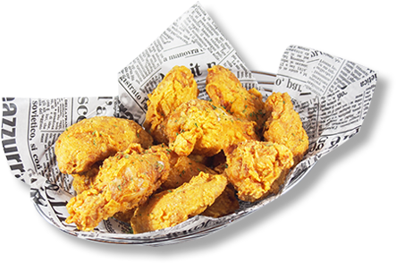 Natural Chicken Wings Fried With Batter And Marinated - Crispy Fried Chicken (460x311), Png Download