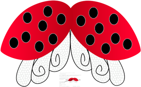Make Your Own Fabric By Ellegarrettdesigns On Spoonflower - Ladybug Wings Png (470x313), Png Download