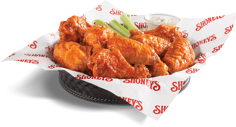 Football Play Football Play Chicken Tenders Chicken - Shoneys Hot Wings (764x412), Png Download
