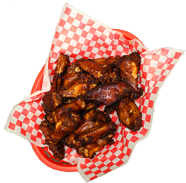 Smoked-fried Chicken Wings - Smoked Chicken Wings Png (618x617), Png Download