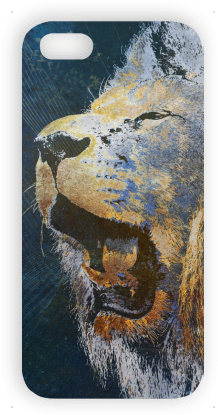 Aslan Temalı İphone 5 Arka Kapak I Phone 5 Kapak - Leones Rugiendo (522x589), Png Download