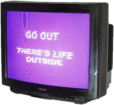 Tv Television Life Outside Internet Vhs Glitch Creepy - Domestic Abuse Samsung Galaxy S8 Slim Case (391x360), Png Download