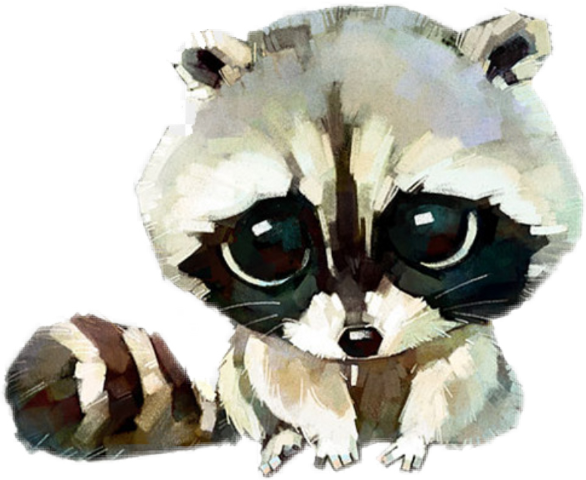 Cute Watercolor Animals (586x480), Png Download
