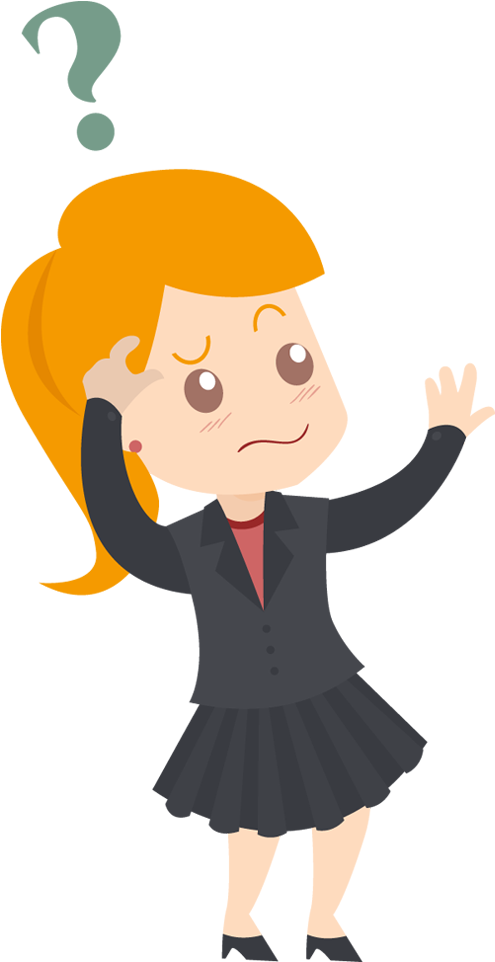 Confused Person Png Animated - Confused Png (500x980), Png Download