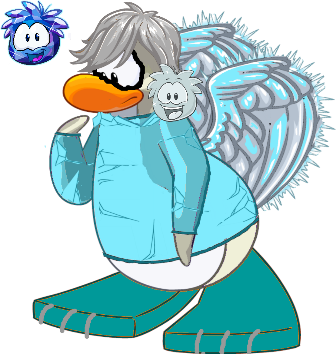 Frozis Sapphire Misty Nervous Or Worried O Confused - Cartoon (1109x1169), Png Download